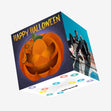 Scary Pumpkin Happy Halloween Confetti-exploding Greetings Card