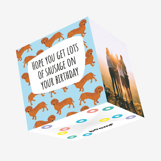 Lots of Sausage Confetti-exploding Greetings Card