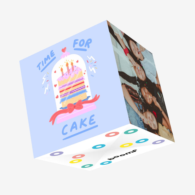Time For Cake Birthday Confetti-exploding Greetings Card