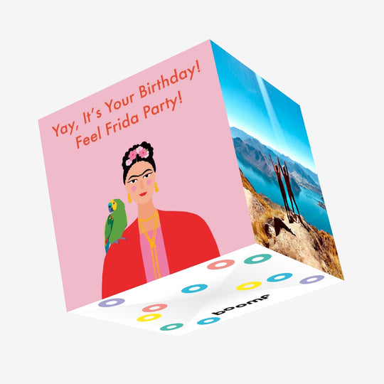 Feel Frida Party! Confetti-exploding Greetings Card