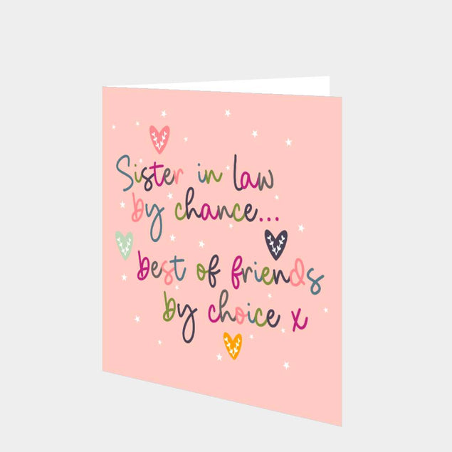 Sister In Law By Chance Card