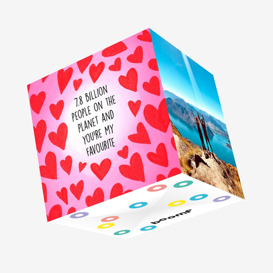 7.8 Billion People On The Planet Confetti-exploding Greetings Card