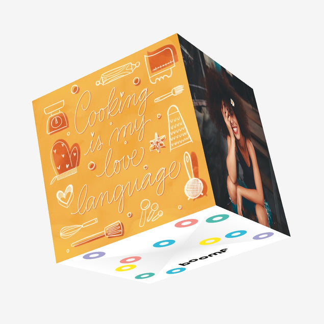 Cooking Is My Love Language Confetti-exploding Greetings Card