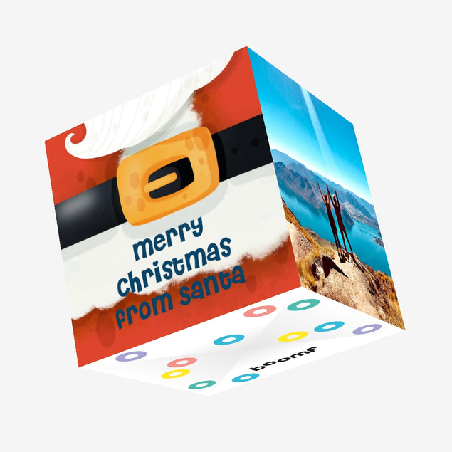 Merry Christmas From Santa Confetti-exploding Greetings Card – Boomf