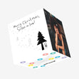 Merry Christams Sister-in-law Black Pine Confetti-exploding Greetings Card