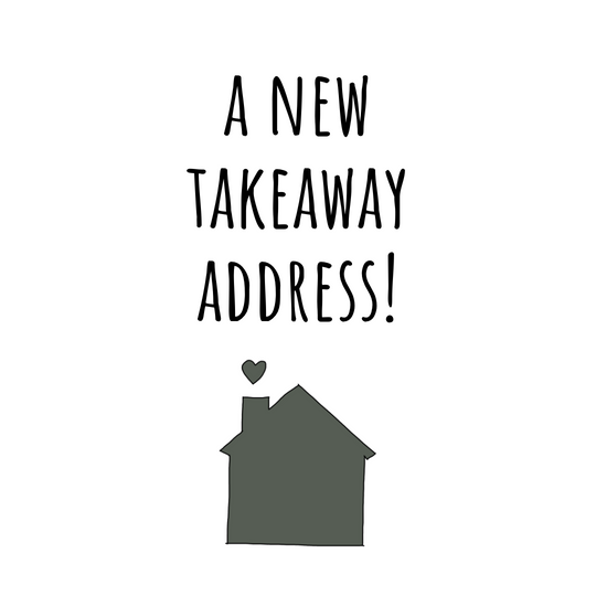 New Takeaway Address New Home Card