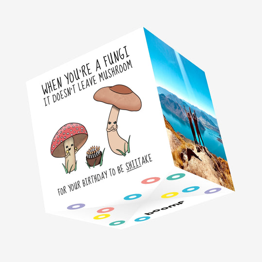 Be Shiitake Birthday Confetti-exploding Greetings Card