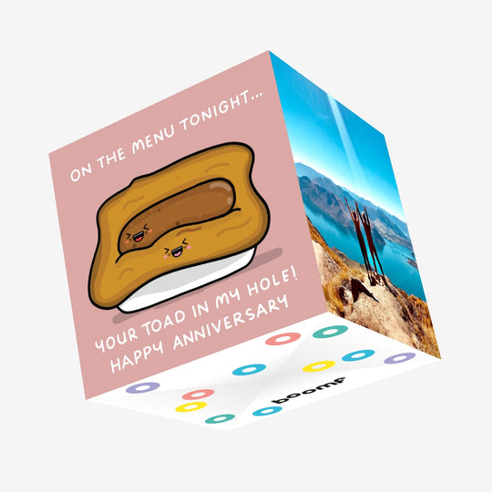 Toad In The Hole Confetti-exploding Greetings Card