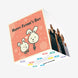 Happy Father's Day Cute Rabbits Confetti-exploding Greetings Card