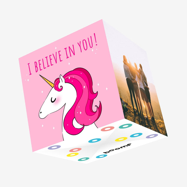 I Believe In You! Confetti-exploding Greetings Card