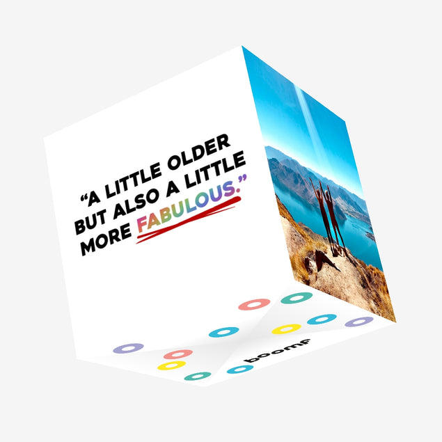 Happy Birthday A Little More Fabulous Confetti-exploding Greetings Card