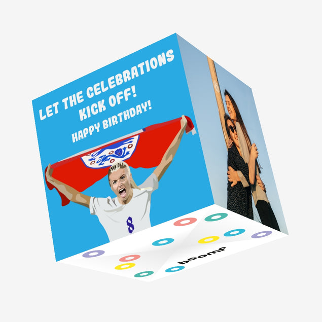 Lionesses Leah Williamson Birthday Confetti-exploding Greetings Card