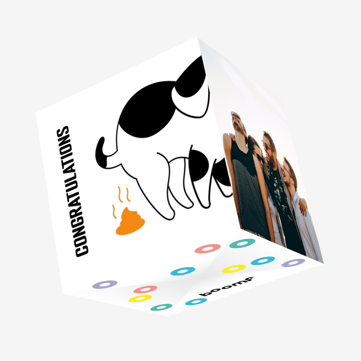 Congratulations Dog Poop Confetti-exploding Greetings Card – Boomf