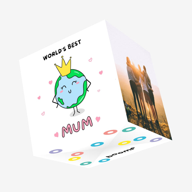 World's Best Mum Confetti-exploding Greetings Card