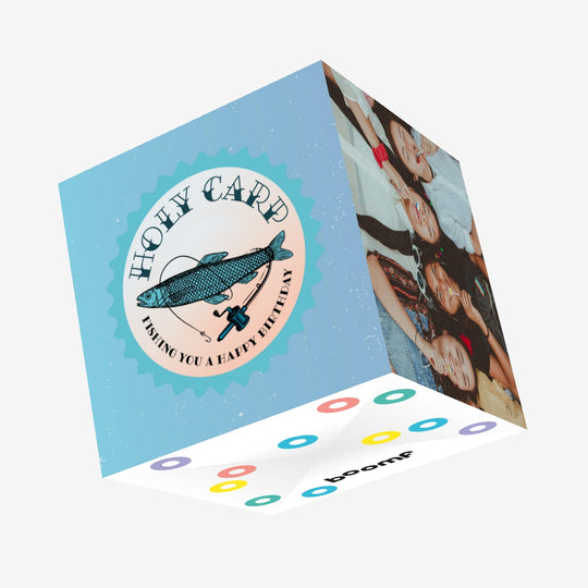 Holy Carp Fishing You A Happy Birthday Confetti-exploding Greetings Card