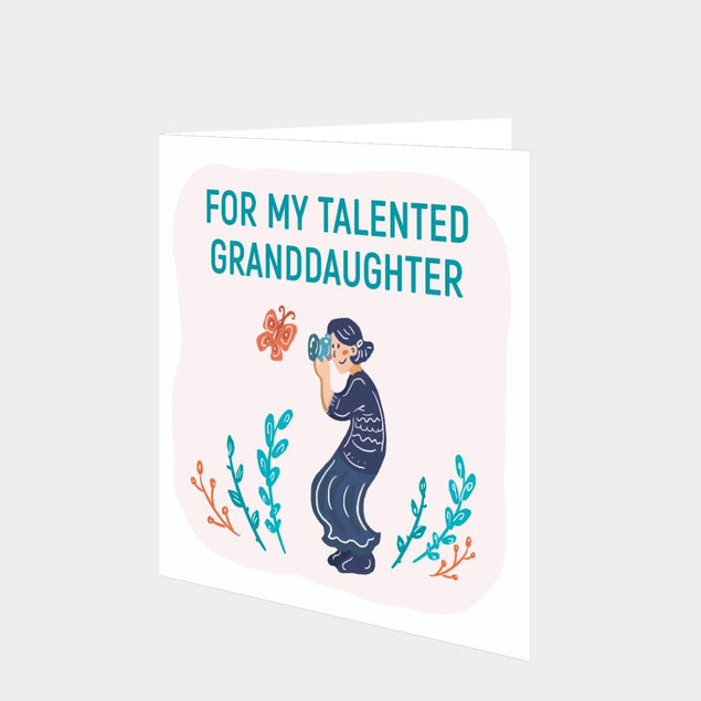 Talented Granddaughter Photography Card
