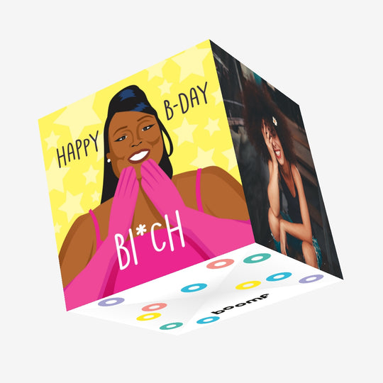 Happy Birthday Bi*ch Confetti-exploding Greetings Card