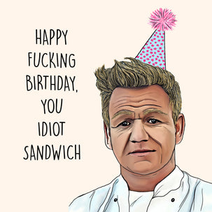 Gordon Ramsay Birthday Card