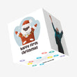 Cute Black Santa Happy 1st Christmas Confetti-exploding Greetings Card