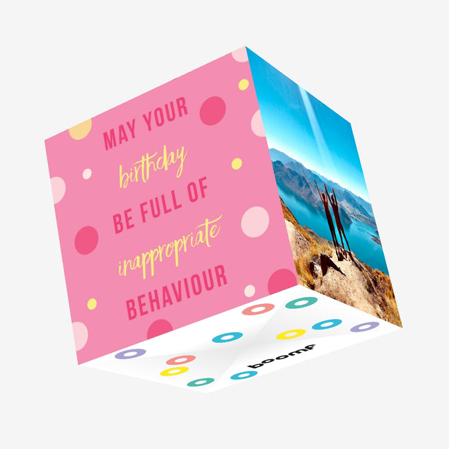 Inappropriate Behaviour Confetti-exploding Greetings Card