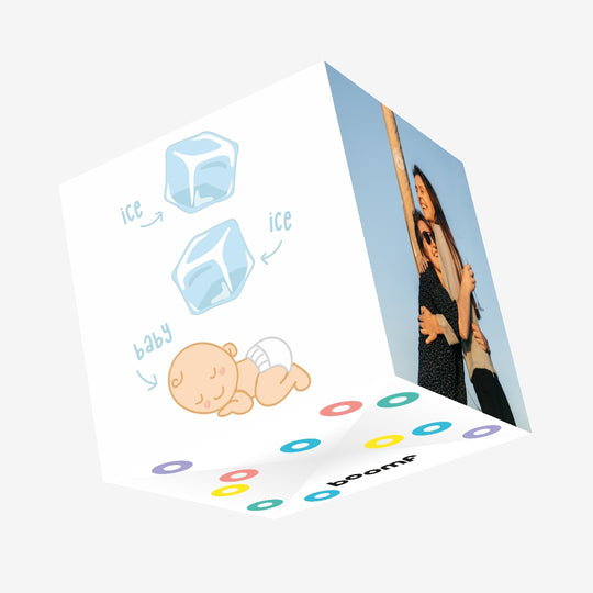 Ice Ice Baby Confetti-exploding Greetings Card