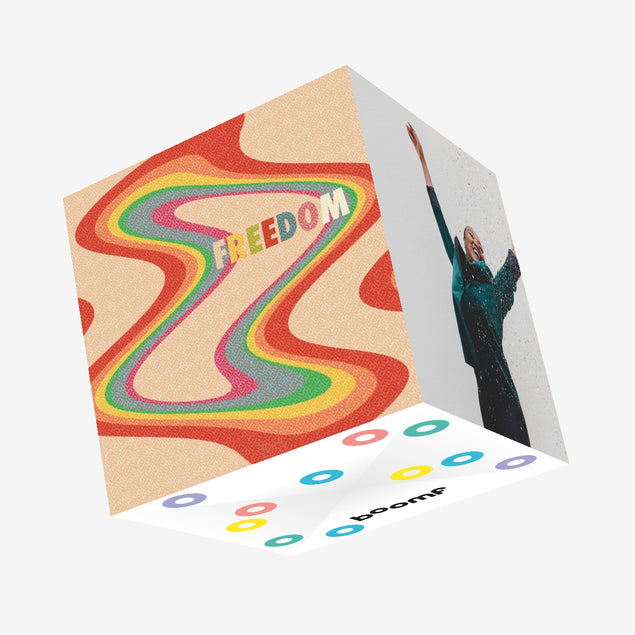 Freedom Confetti-exploding Greetings Card