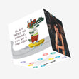 Cool Alligator Happy 7th Birthday Confetti-exploding Greetings Card