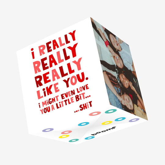I Really Really Really Like You Confetti-exploding Greetings Card