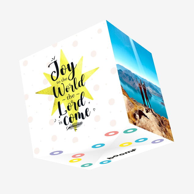 Joy To The World Christmas Confetti-exploding Greetings Card