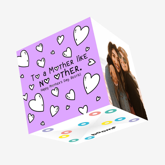 To A Mother Like No Other Bestie Mother's Day Confetti-exploding Greetings Card