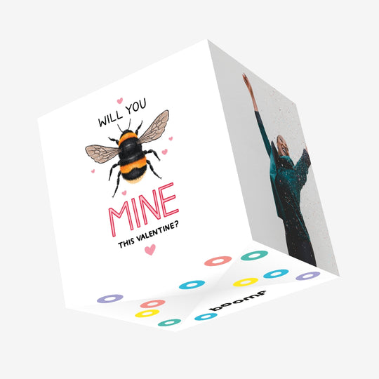 Will You Be Mine This Valentine? Confetti-exploding Greetings Card