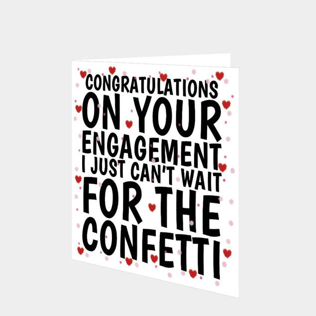 Engagement Confetti Card