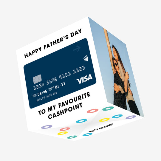 My Favourite Cashpoint Father's Day Confetti-exploding Greetings Card