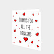 Thanks For All The Orgasms Card