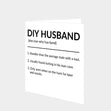 DIY Husband Card