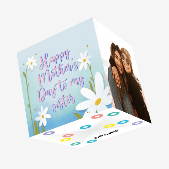 Cute Daisies Happy Mother's Day Sister Confetti-exploding Greetings Card