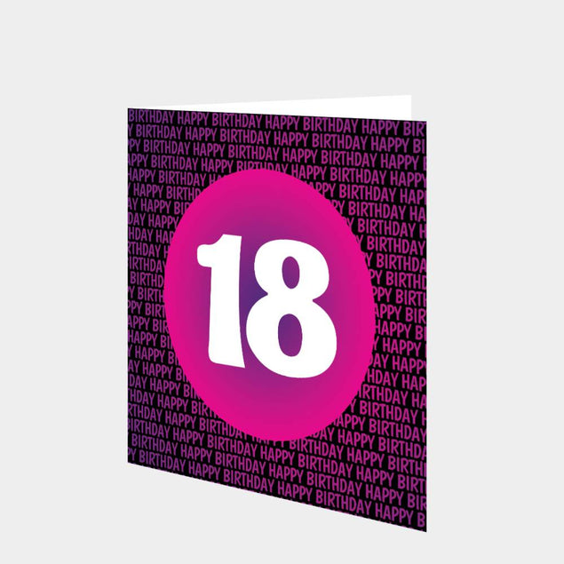 18 Pink Card