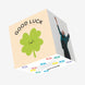 Good Luck Cute Confetti-exploding Greetings Card