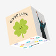 Good Luck Cute Confetti-exploding Greetings Card