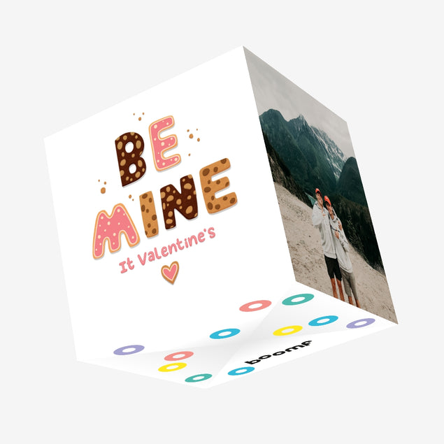 Be Mine It Valentine's Letter Biscuits Confetti-exploding Greetings Card