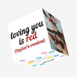 Loving You Is Red Confetti-exploding Greetings Card