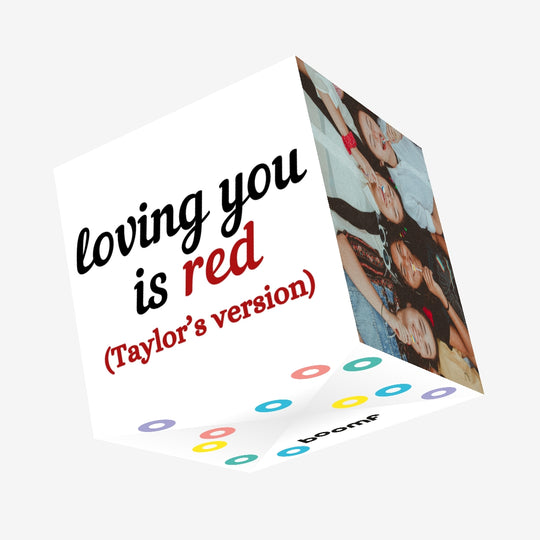 Loving You Is Red Confetti-exploding Greetings Card