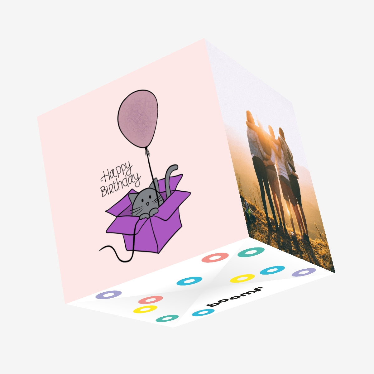 Happy Birthday Cat In A Box Confetti-exploding Greetings Card – Boomf
