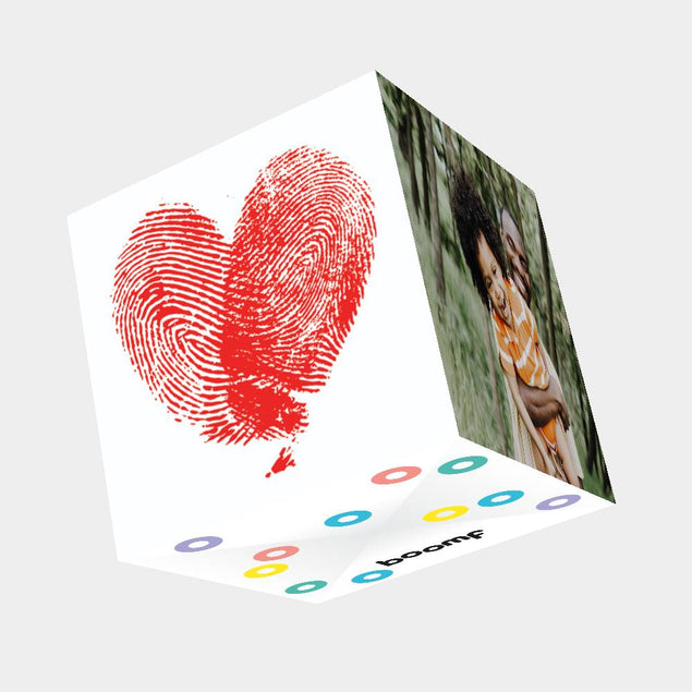 Heart Bomb 3D Cube Card