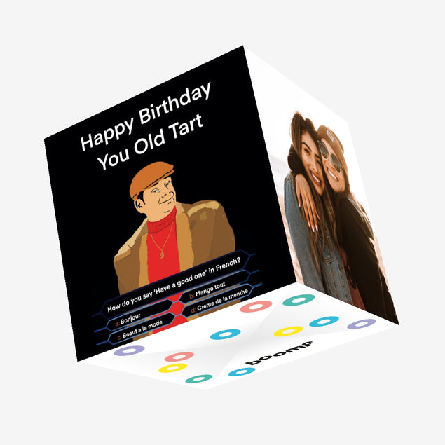 Happy Birthday You Old Tart Confetti-exploding Greetings Card