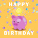 Happy Birthday Piggybank Card