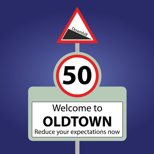 Welcome To Oldtown 50 Card