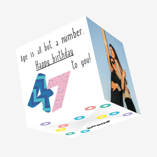 Happy 47th Birthday To You! Confetti-exploding Greetings Card