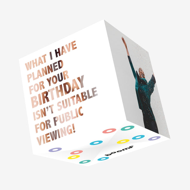 Not Suitable For Public Viewing Birthday Confetti-exploding Greetings Card