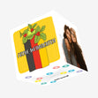 Merry Christmas German Flag Colors Confetti-exploding Greetings Card